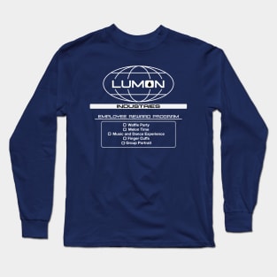 Severance- Lumon Employee Rewards Program- on dark Long Sleeve T-Shirt